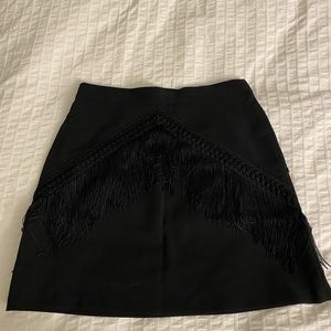 Brand new black fringe skirt